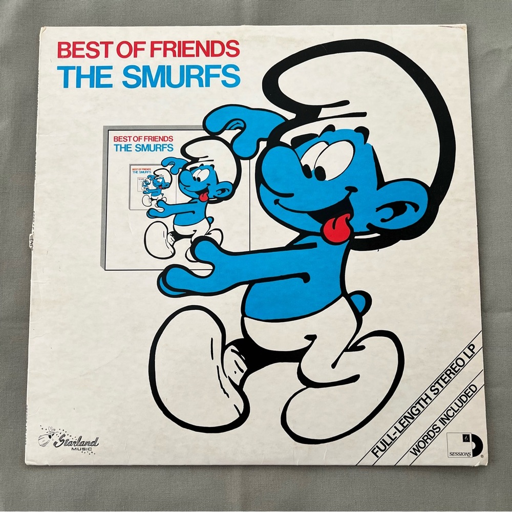The Smurfs Best of Friends Vinyl 33 rpm Record